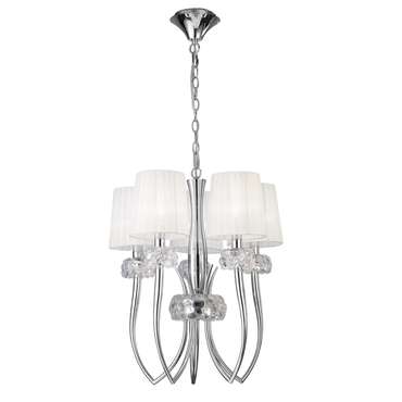 Подвесная люстра Loewe Chrome 4632 (ткань, цвет белый)
