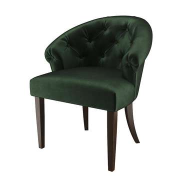 Стул-кресло мягкий Adina темно-зеленого цвета