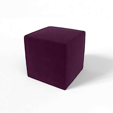 Пуф Куб фиолетового цвета