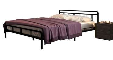 Кровать Леон 140х200 черного цвета