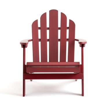 Кресло для сада Thodore в стиле Адирондак красного цвета