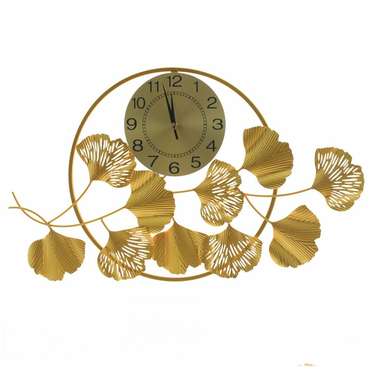 Часы настенные декоративные золотого цвета