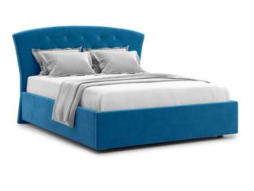 Кровать Premo 180х200 сине-голубого цвета с подъемным механизмом 