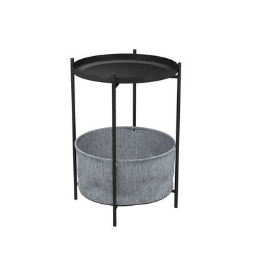 Сервировочный стол Берген черно-серого цвета