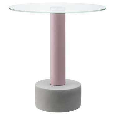 Стол кофейный Hem D48 розового цвета