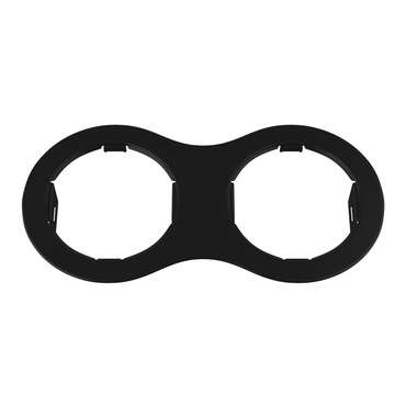 Рамка DOMINO Double ROUND МR16 ЧЕРНЫЙ