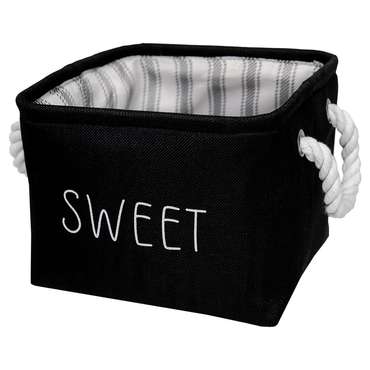 Корзина для хранения Sweet 19 черного цвета