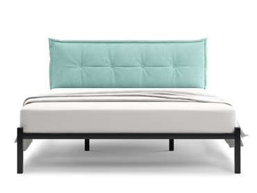 Кровать Лофт Cedrino 140х200 бирюзового цвета без подъемного механизма