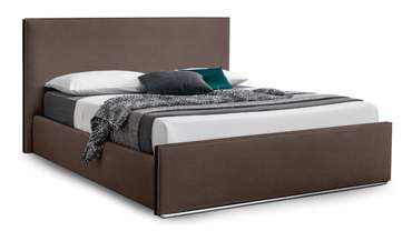 Кровать без подъемного механизма Лофти 180х200 коричневого цвета