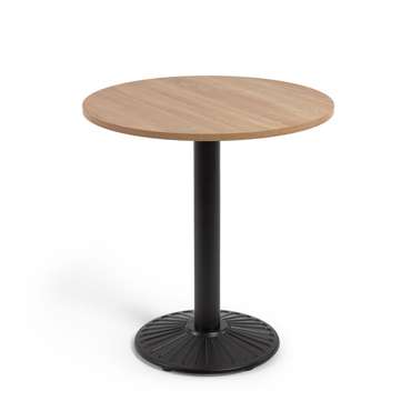Обеденный стол Tiaret бежево-черного цвета