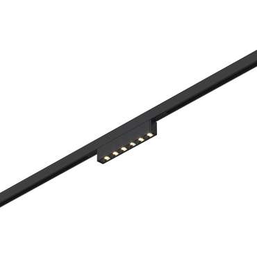 Магнитный трековый светильник Черный LED 1*5W 3000K 220Lm Ra&gt;90  IP20 L100xW10xH18 24V SUPER5