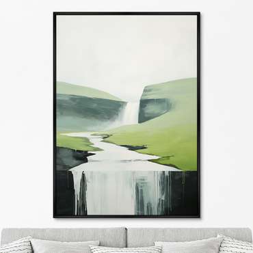 Репродукция картины Landscape collection, Milky rivers, No 1, 2024г.