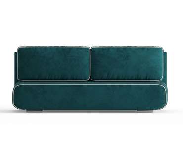 Диван-кровать Рени в обивке из велюра темно-зеленого цвета