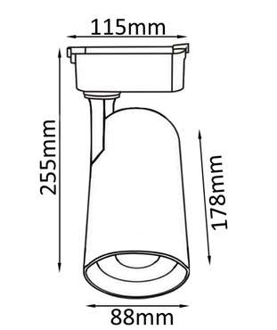Трековый светильник Crystal Lux CLT 0.31 006 CLT 0.31 006 40W BL