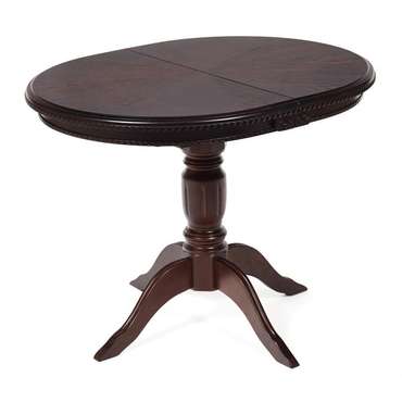 Обеденный раскладной стол Stefano темно-коричневого цвета