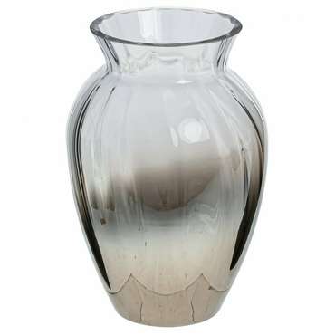 Стеклянная ваза бежевого цвета