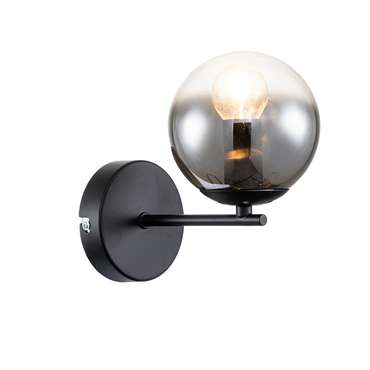 Бра Balance 1119/1A Black (стекло, цвет дымчатый)