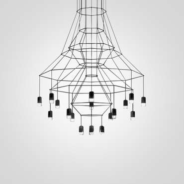Люстра Via Wireflow Chandelier polyhedral 0315 Suspension lamp