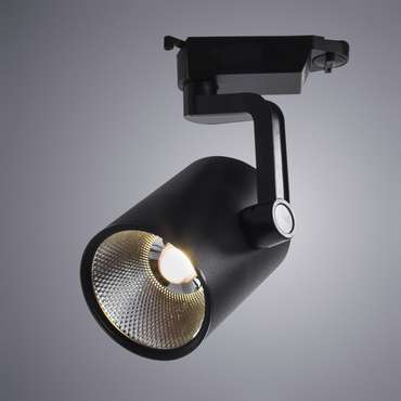 Трековый светодиодный светильник Traccia черного цвета 