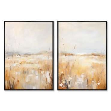 Набор из двух репродукций картин Landscape collection, Meadow, 2024г.