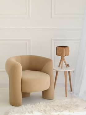 Кресло Клер бежевого цвета