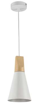 Подвесной светильник Bicones с плафоном белого цвета