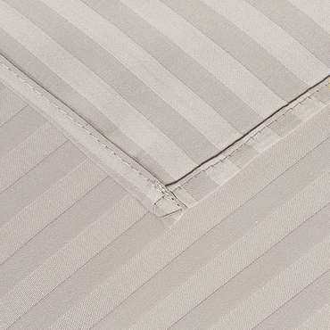 Простыня 'HoReCa' 240х217, страйп-сатин, 100% хлопок, пл. 125 гр./кв. м., 'Бежевый'