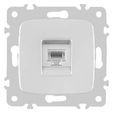 Розетка Ethernet RJ-45 без рамки 205.45-1.silver