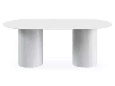 Стол обеденный овальный Mono 200 белого цвета