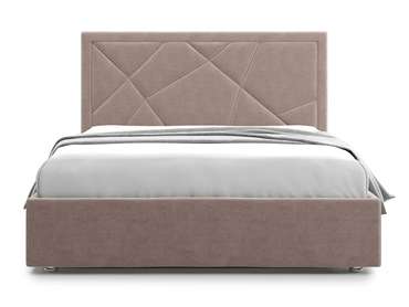 Кровать Premium Milana 3 180х200 коричнево-бежевого цвета с подъемным механизмом
