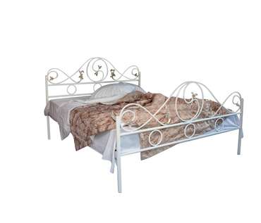 Кровать Венеция 160х200 белого цвета