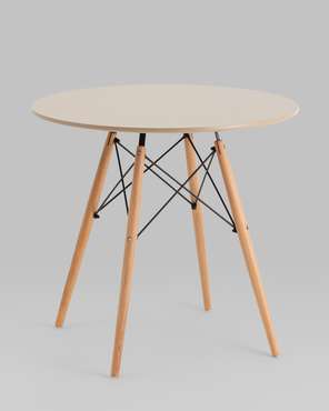Обеденный стол Dsw Eames бежевого цвета