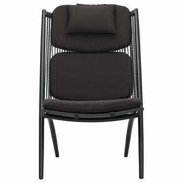 Садовое кресло Hakon черного цвета
