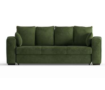 Диван-кровать Рошфор в обивке из велюра зеленого цвета