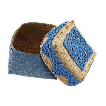 Шкатулки Набор корзин DKD Home Decor Хлопок Бамбук (22 x 27 x 27 cm)