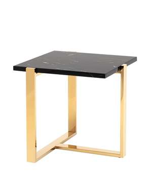 Кофейный столик Тоби черно-золотого цвета