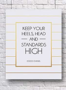 Постер "Keep your heels" А3
