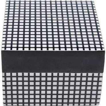 Шкатулка Squares черно-белого цвета
