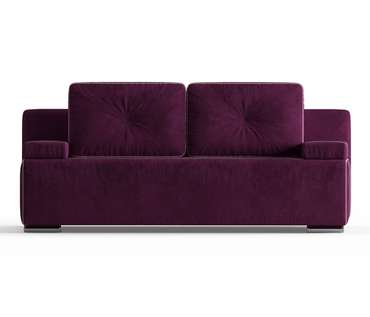 Диван-кровать Роклин в обивке из велюра фиолетового цвета