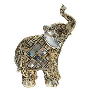 Фигурка декоративная Слон золотого цвета