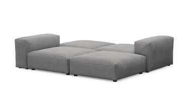 Прямой диван Фиджи серого цвета
