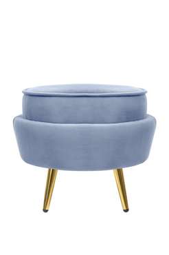 Пуф Pearl Adorn голубого цвета