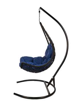 Кресло подвесное Wind с синей подушкой