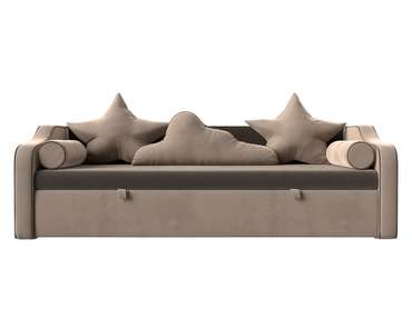 Детский диван-кровать Рико бежево-коричневого цвета