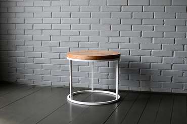 Кофейный стол O-Table бело-коричневого цвета