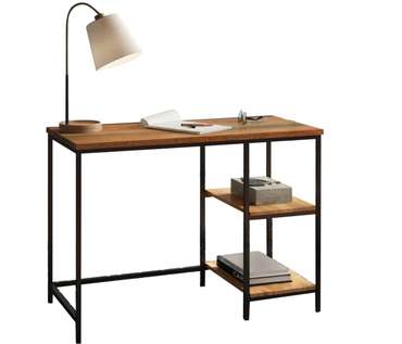 Рабочий стол Брио черно-коричневого цвета