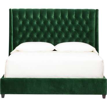 Кровать Amelia 180х200 темно-зеленого цвета