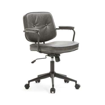 Кресло офисное винтажное Felipe серого цвета