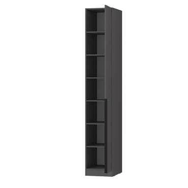 Шкаф-пенал с полками Tower 101.1 темно-серого цвета правый