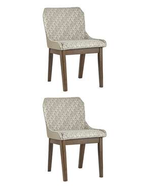Набор из двух стульев Nymeria бежево-коричневого цвета